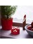 Kırmızı Renkli Şık Tealight Mum Tutucu Dekoratif Aksesuar 3
