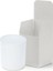 6'lı Dış Boyama Düz Cam Bardak Mumluk Seti Beyaz Renk 3