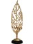Yaprak Tasarımlı Gold Mumluk 46 Cm, Şık ve Zarif Dekorasyon Parçası 1