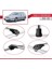 Saab 9-3 Sportwagon 2006-2012 Arası ile Uyumlu Ace-1 Ara Atkı Tavan Barı Gri 3 Adet Bar 4