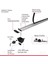 Volvo XC90 2003-2014 Arası ile Uyumlu Hook Model Anahtar Kilitli Ara Atkı Tavan Barı Gri 6