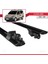 Citroen Nemo 2007-2017 Arası ile Uyumlu Hook Model Anahtar Kilitli Ara Atkı Tavan Barı Siyah 5