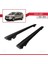 Dacia Lodgy 2012 ve Sonrası ile Uyumlu Hook Model Anahtar Kilitli Ara Atkı Tavan Barı Siyah 4