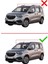 Opel Combo (E) Life 2023 ve Sonrası ile Uyumlu Hook Model Anahtar Kilitli Ara Atkı Tavan Barı Gri 2