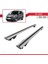 Fiat Doblo 2010-2022 Arası ile Uyumlu Hook Model Anahtar Kilitli Ara Atkı Tavan Barı Gri 4