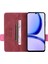 Realme C53 (KÜRESEL)/C53 (HINDISTAN)/C51/NARZO N53 4g Telefon Cüzdan Kılıfı Pu Deri Donanım Dekor Standı Kapak-Gül (Yurt Dışından) 2