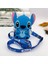 Kawaii Disney Stitich Tasarım Çantası, Modaya Uygun Fermuar Omuz Çantası, Çıkarılabilir Kayış Çocukları ile Silikon Crossbody Cüzdan Hediyesi: Mavi Dikiş B (Yurt Dışından) 1