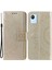 Realme C30 4g Için Mandala Çiçek Desenli Baskılı Telefon Kılıfı, Pu Deri El Kayışı Tasarımı Manyetik Düşmeye Karşı Kapak Standı Cüzdan-Altın (Yurt Dışından) 1