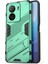 Vivo Iqoo Z7 5g Sert Pc Için Darbeye Dayanıklı Arka Kapak + Ayaklı Esnek Tpu Telefon Kılıfı - Yeşil (Yurt Dışından) 1