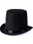 Yetişkinler Için Siyah Renk Ringmaster Sihirbaz Şapkası Fötr Şapka 15 cm 1