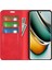 Realme 11 Pro 5g/11 Pro+5g Için Telefon Kılıfı, Pu Deri Cilt Dokunuşlu Cüzdan Standı Telefon Kılıfı-Kırmızı (Yurt Dışından) 2