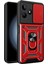 Realme C53 (KÜRESEL)/C53 (HINDISTAN)/C51/NARZO N53 4g Arka Lens Koruma Telefon Kılıfı Pc+Tpu Çizilmez Kılıf Kickstand Ile-Kırmızı (Yurt Dışından) 1