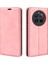 Realme 12 4g/12+5g Kılıf Cüzdan Pu Deri Stand Telefon Kılıfı Manyetik Otomatik Kapanma-Pembe (Yurt Dışından) 1
