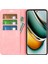 Realme 11 Pro 5g/11 Pro+5g Için Telefon Kılıfı, Pu Deri Cilt Dokunuşlu Cüzdan Standı Telefon Kılıfı-Pembe (Yurt Dışından) 2