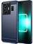 Realme Gt Neo 5 5g/gt3 5g Esnek Tpu Telefon Kılıfı Fırçalanmış Karbon Fiber Doku Düşme Korumalı Telefon Kılıfı-Mavi (Yurt Dışından) 1