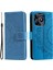 Realme Narzo N53 4G/C53(GLOBAL)/C53(HINDISTAN)/C51 Pu Deri Kılıf Mandala Çiçek Baskılı Stand Kapağı-Mavi Için Cüzdan Kabuğu (Yurt Dışından) 1