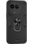 Realme V50 5g Kılıf Darbeye Dayanıklı Pc + Tpu Telefon Kılıfı Kickstand Ile-Siyah (Yurt Dışından) 1
