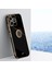 Xınlı Realme C53 (KÜRESEL)/C53 (HINDISTAN)/C51 Halkalı Kickstand Telefon Kılıfı Elektrokaplama Tpu Telefon Arka Kapağı-Siyah (Yurt Dışından) 5