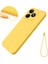 Realme C51S 4g Kılıf Sıvı Silikon Çizilmez Telefon Kılıfı El Askısı Ile-Sarı (Yurt Dışından) 1