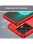 Realme Gt3 5g/gt Neo 5 5g Fırçalanmış Telefon Kılıfı Karbon Fiber Doku Telefon Kabuğu Cep Telefonu Kapağı-Kırmızı (Yurt Dışından) 5