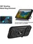 Halka Kickstand Tasarım Telefon Kılıfı Kamera Kayar Kapak Pc + Tpu Düşmeye Dayanıklı Hibrit Telefon Koruyucu Realme 8i/narzo 50 4g-Gümüş (Yurt Dışından) 3
