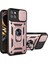 Halka Kickstand Tasarım Telefon Kılıfı Kamera Kayar Kapak Pc + Tpu Düşmeye Dayanıklı Hibrit Telefon Koruyucu Realme 8i/narzo 50 4g-Gül Altın (Yurt Dışından) 1