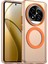 Realme 13 Pro 5g(Global)/13 Pro+5g(Global)Kılıf Magsafe Pc+Tpu+Pet Düşmeye Karşı Telefon Kılıfı ile Uyumlu-Turuncu (Yurt Dışından) 1