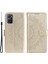 Realme 9i/oppo A36/A76 Baskılı Mandala Çiçek Pu Deri Kılıf Görüntüleme Standı Cüzdan Folio Flip Kılıf Bilek Kayışı Ile-Altın (Yurt Dışından) 1