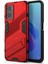 Realme 9i/oppo A36/A76 Için Sert Pc+Yumuşak Tpu Kılıf Ayarlanabilir Ayak Iyi Korunan Telefon Kılıfı Kabuk-Kırmızı (Yurt Dışından) 3