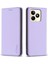 Bınfen Color BF18 Telefon Kılıfı Realme C53 (KÜRESEL)/C53 (HINDISTAN)/C51 Otomatik Emici Manyetik Deri Kapaklı Kart Tutucu-Mor (Yurt Dışından) 1