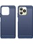 Realme C53(GLOBAL)/C53(HINDISTAN)/C51/NARZO N53 4g Tpu Telefon Kılıfı Karbon Fiber Doku Fırçalanmış Kapak-Mavi (Yurt Dışından) 5