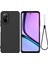 Realme C67 4g Kılıf Sıvı Silikon Fiber Astar Koruyucu Telefon Kılıfı Kayışlı-Siyah (Yurt Dışından) 1