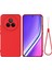 Realme P3 Pro 5g Sıvı Silikon Kılıf Telefon Arka Kapağı El Kayışı Ile-Kırmızı (Yurt Dışından) 1