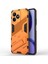 Realme C53(GLOBAL)/C53(HINDISTAN)/C51 Kickstand Arka Kılıf Pc+Tpu Darbeye Dayanıklı Telefon Kılıfı-Turuncu (Yurt Dışından) 1