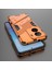 Vivo Iqoo Z7 5g Sert Pc Için Darbeye Dayanıklı Arka Kapak + Ayaklı Esnek Tpu Telefon Kılıfı - Turuncu (Yurt Dışından) 4