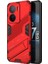 Vivo Iqoo Z7 5g Darbeye Dayanıklı Kickstand Kılıf Tpu+Pc Çift Koruma Telefon Kılıfı-Kırmızı (Yurt Dışından) 1