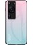 Huawei P60/P60 Pro Gradient Telefon Kılıfı Temperli Cam+Pc+Tpu Darbeye Dayanıklı Telefon Kılıfı-Gradient Pembe Mavi (Yurt Dışından) 1
