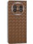 Huawei Mate X5 Kılıf Dokuma Doku Pu Deri Arka Kapak-Kahverengi (Yurt Dışından) 2