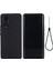 Huawei Nova 9/honor 50-Siyah Için Yumuşak Sıvı Silikon Çizilmez Mikrofiber Astarlı Koruyucu Kılıf Kayışlı (Yurt Dışından) 1