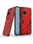 Huawei P60 Art Pc+Tpu Defender Telefon Kılıfı Kickstand Darbeye Dayanıklı Kapak-Kırmızı (Yurt Dışından) 5