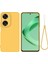 Huawei Nova 12 Se 4g/nova 11 Se Darbeye Dayanıklı Kılıf Sıvı Silikon Koruyucu Kılıf El Askısı Ile-Sarı (Yurt Dışından) 1