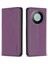 Bınfen Color BF18 Huawei Mate 60 Pu Deri+Tpu Telefon Kılıfı Kart Tutucu Stand Kılıf-Koyu Mor (Yurt Dışından) 1