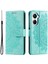 Huawei Nova 10 Se 4g Darbeye Dayanıklı Baskılı Mandala Çiçek Telefon Kılıfı Düşmeye Karşı Cüzdan Standı Kılıf Askılı-Yeşil (Yurt Dışından) 1