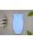 %100 Pamuklu 5li Mavi Bebek Çıtçıtlı Body Atlet 5