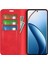 Realme 12 4g/12+5g Kılıf Cüzdan Pu Deri Stand Telefon Kılıfı Manyetik Otomatik Kapanma-Kırmızı (Yurt Dışından) 3
