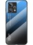 Realme 9 Pro+Temperli Cam+Pc Arka+Tpu Çerçeve Cep Telefonu Kılıfı Degrade Renk Kabuk-Degrade Mavi Siyah (Yurt Dışından) 1
