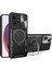 Realme C53 (KÜRESEL)/C53 (HINDISTAN)/C51 Sürgülü Kamera Kalkanı Telefon Kılıfı Döndürülebilir Ayaklı Pc+Tpu Arka Kapak-Siyah (Yurt Dışından) 1