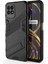 Kickstand Tasarım Sert Pc + Yumuşak Tpu Düşmeye Karşı Hibrit Telefon Kılıfı Realme 8i/narzo 50 4g-Siyah (Yurt Dışından) 2