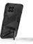 Kickstand Tasarım Sert Pc + Yumuşak Tpu Düşmeye Karşı Hibrit Telefon Kılıfı Realme 8i/narzo 50 4g-Siyah (Yurt Dışından) 4