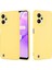 Realme C31 Sıvı Silikon Telefon Kılıfı Için, Kalınlaştırıcı Tasarım Yumuşak Mikrofiber Astar Yastık Çizilmez Koruyucu Kılıf-Sarı (Yurt Dışından) 2